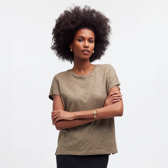 Madewell Tops - Madewell Dolman-Sleeve Crewneck Tee in Slub